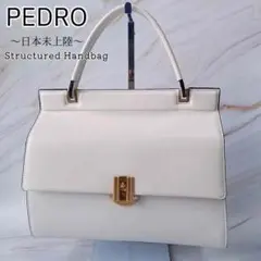未使用級☆限定生産品☆日本未上陸 ペドロ ストラクチャードハンドバッグ 2way