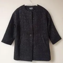 黒　ラメ入りコート125　GREEN LABEL RELAXING 【美品】