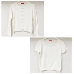 APUWEISER-RICHE アンサンブルアンゴラ混ビーズ装飾ニット