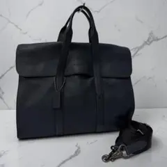 COACH コーチ 2way ビジネスバッグ メトロポリタン ポートフォリオ 紺