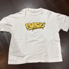 WEGO Tシャツ ホワイト グラフィティプリント L