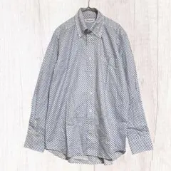ミラショーン　ボタンダウン　ドット柄ワイシャツ　48 / L