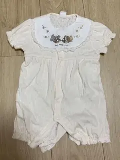 Cottoli 刺繍半袖ロンパース わんわん物語　60〜70サイズ　ディズニー