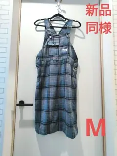 新品同様❤Mサイズ チェック柄オーバーオール