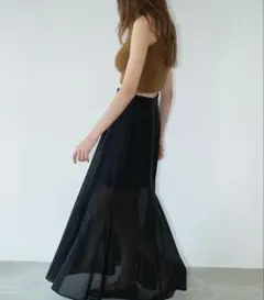 【タグ付き】CLANE SHEER FLARE MERMAID SKIRT 0