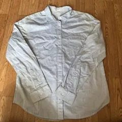GU ライトブルー ボタンダウンシャツ M