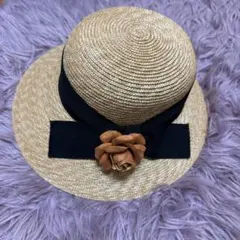 石田製帽 DAY STROWS ラフィア帽子 日本製 百貨店購入 美品 - メルカリ