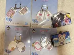 一番くじプリキュア F賞メタルチャーム 4個、H賞名場面ラバーチャーム2個セット