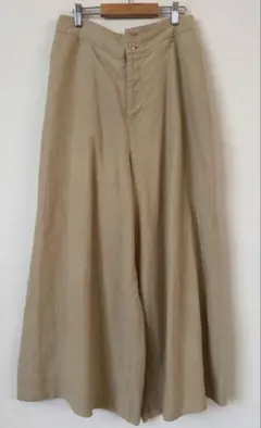 美品】Kiltie イタリア製 麻100% ワイドストレートパンツ - メルカリ