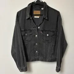 LEVI'S ブラック デニムジャケット リーバイスプレミアム　Sサイズ