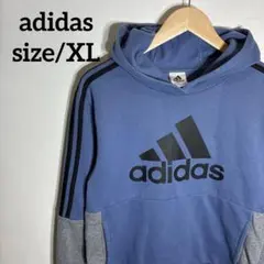 マ*ス様 アディダス センターロゴ ビッグプリント パーカー スウェット