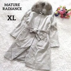 MATURE RADIANCE　アンゴラ　ロングコート　フォックスファー6162