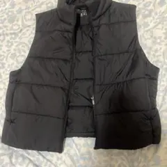 UNIQLO 女性向けブラック ダウンベスト Lサイズ