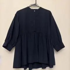 新品未使用 bulle de savon 長袖シャツ ネイビー - メルカリ