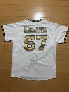 オリックスバファローズ 中川圭太 ３連覇 記念ユニフォーム L 直筆サイン入り