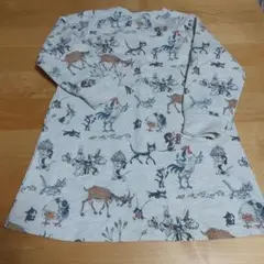 グラニフ猫総柄ワンピース