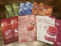 ISOIのシートマスク5種とアイゲルパッチ2枚の計12枚セットのサムネイル