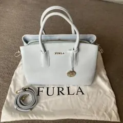 FURLA ショルダーバッグ 2way 薄水色
