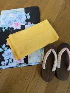 浴衣2着・帯・下駄セット