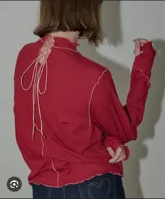 の*ん様 イデムレースアップメロートップス