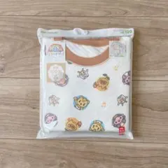 【トップスのみ】UNIQLO 120 キルトパジャマ　ファンターネ