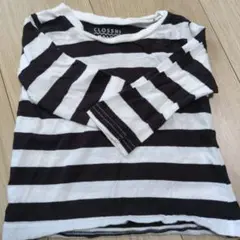 CLOSSH ボーダー柄 Tシャツ 80