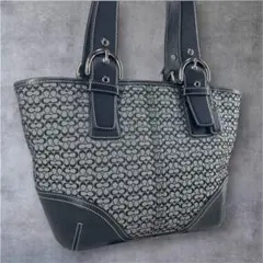 COACH コーチ シグネチャー トートバッグ ソーホー 総柄 ブラック 