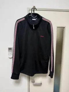 FILA ブラック ジップアップジャージ LLサイズ