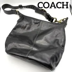 美品 COACH オールドコーチ ショルダーバッグ バケツ型 レザー