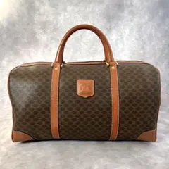 セリーヌ CELINE ボストンバッグ マカダム柄 トリオンフ レザー 大容量