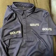 GOLF5 ポロシャツ ネイビー 半袖 ゴルフウェア