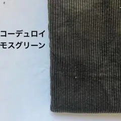 コーデュロイ生地　モスグリーン　1.2m