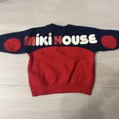 MIKI HOUSE エルボーパッチ トレーナー　80cm