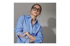 Zoff AOI IHARA ボストン型 ウェリントン　メガネフレーム　カーキ