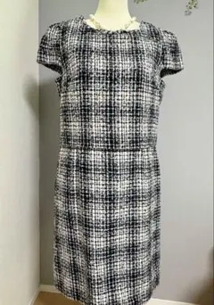 新品タグ付☆定価4.9万 東京ソワール　2WAYツイードワンピース　13号