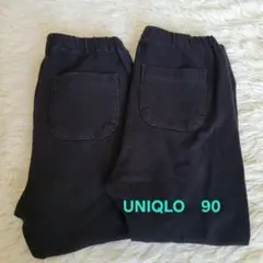 UNIQLO ブラック レギンス10分丈 サイズ 90　2枚セット