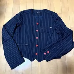 アウター ノーカラージャケット