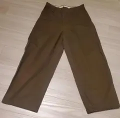 UNIQLO U ワイドフィットチノ　ダークブラウン ウエスト73cm