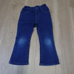 BREEZE あったか　フレアデニムパンツ　10分丈　 110