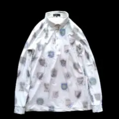 FICCE GOLF ケンケン 総柄 フィッチェゴルフ　長袖ゴルフシャツ 3L