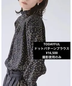 TODAYFUL ドットパターンブラウス ¥16,500のサムネイル