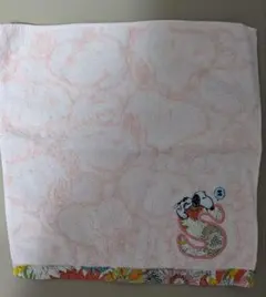 スヌーピー タオルハンカチ S ピンク