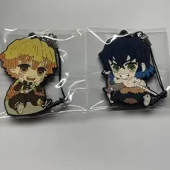 【現品限り】善逸・伊之助 ぺたん娘ラバーストラップセット