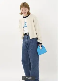 完売品　美品　B.C STOCK Gleamy/グリーミー ワイドデニム　Mのサムネイル