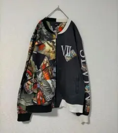 MA-1 中世絵画 アートコラージュプリント 配色