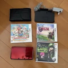 人気ソフト4本付⭐️ニンテンドー3DS LL 本体 メタリックレッド ポケモン