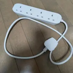 イギリス UK 電源タップ 4個口 BFタイププラグ