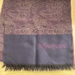 Yves Saint Laurent ペイズリー柄マフラー