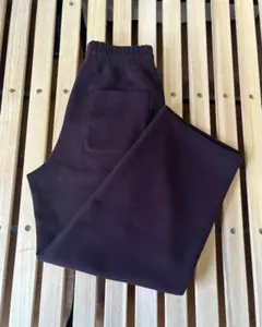 UNIQLO　ユニクロ　ユニクロC　スウェットパンツ　ワイド　ダークブラウン　S