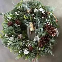 ❃クリスマスに向けて*↟⍋*↟ 針葉樹のリース